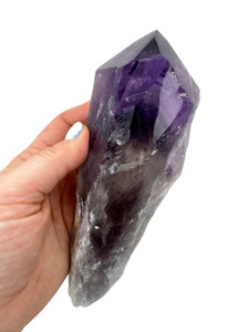 Amethyst Crystal Point with Root, Amethyst Cathedral, Bahia Amethyst Dragon Tooth 