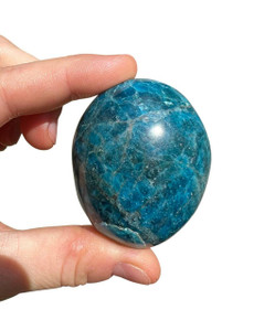 Blue Apatite Palm Stone