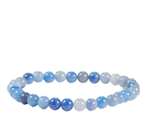 Blue Aventurine Elastic Bracelet - 6mm Beads