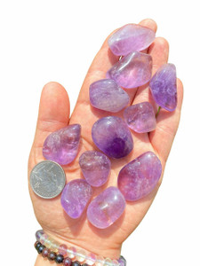 Bolivian Amethyst Tumbled Stone - Polished Amethyst Crystal