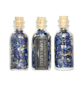 Lapis Lazuli Crystal Chips Bottle
