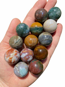Ocean Jasper Sphere - Polished Stone