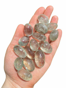 Prasiolite Tumbled Stone - Polished Green Amethyst Crystal