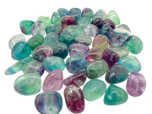 Rainbow Fluorite Tumbled Stone - Grade AA