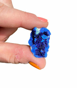 Raw Azurite and Malachite Crystal Cluster