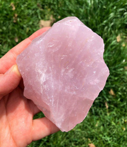 Raw Rose Quartz Crystal - Rough Natural Crystal Raw Rose Quartz Crystal - Rough Natural Crystal