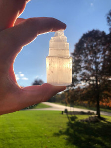 Raw Selenite Stone Tower 