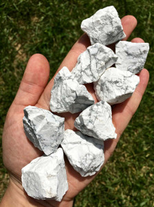 Raw White Howlite Stone