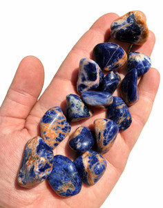 Sunset Sodalite Tumbled Stone - Polished Sodalite Crystal